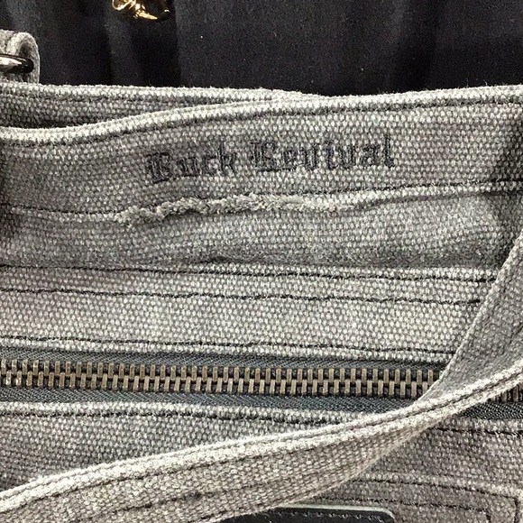 Rock Revival Charcoal Denim Crossbody Tote Messenger bag - Picture 4 of 14